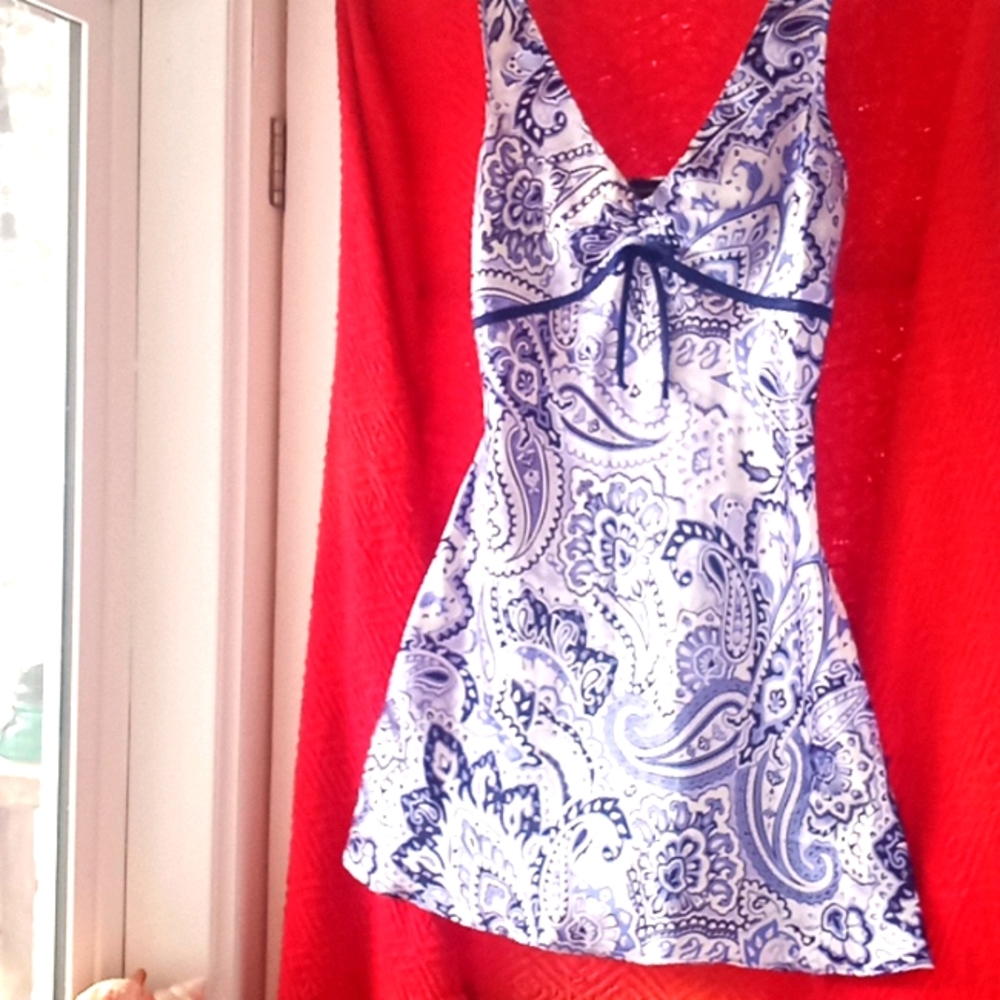 Blue Paisley Nightie